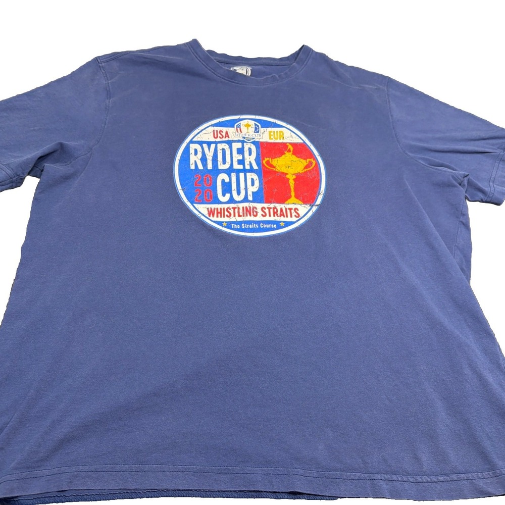 Ryder Cup USA Graphic Tee Shirt Adult XL Navy Blue Golf
